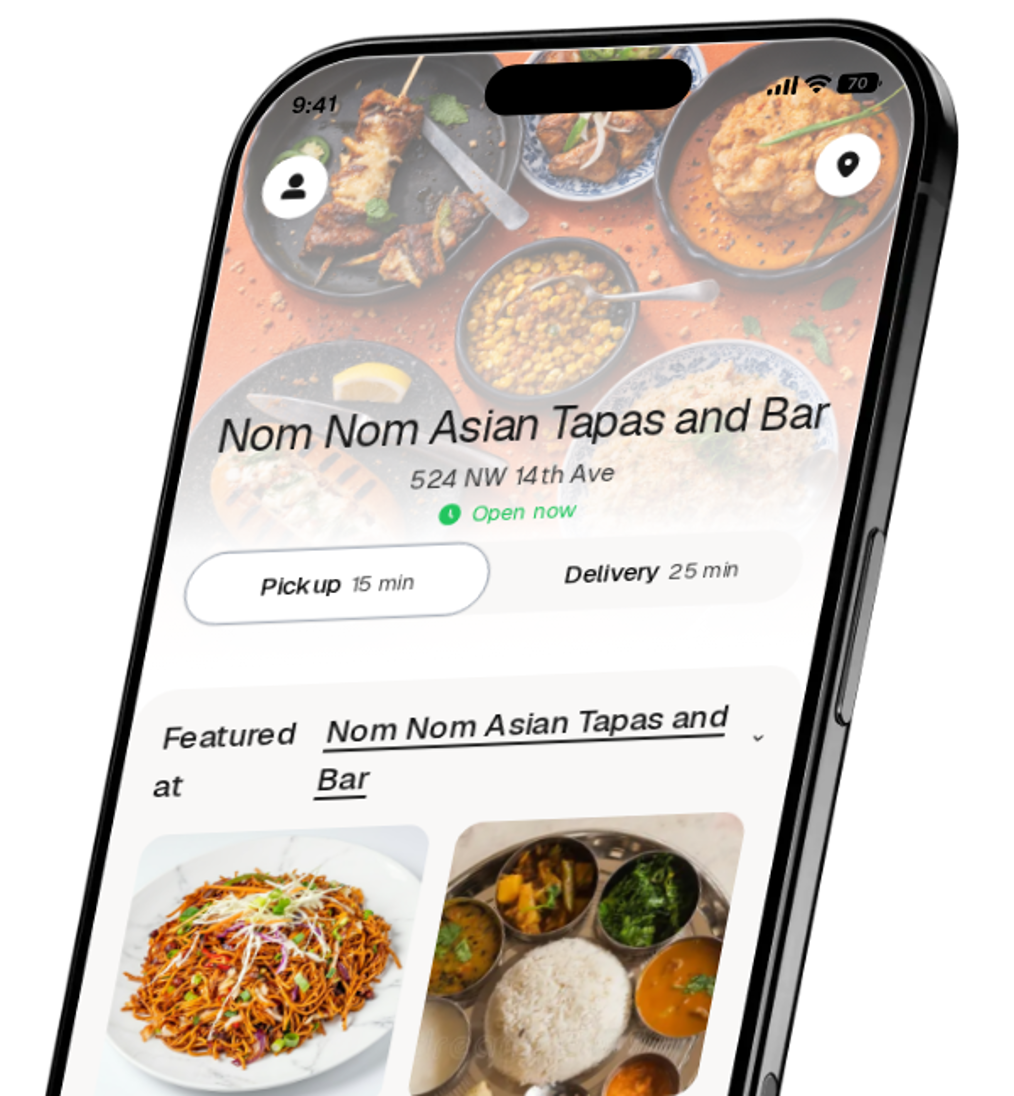 Nom Nom Asian Tapas and Bar app preview